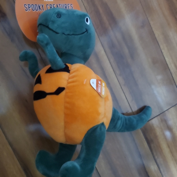 Fringe dog toy Spooky Creatures Rex/0-Lantern. 11” With Squeaker, - Picture 3 of 13